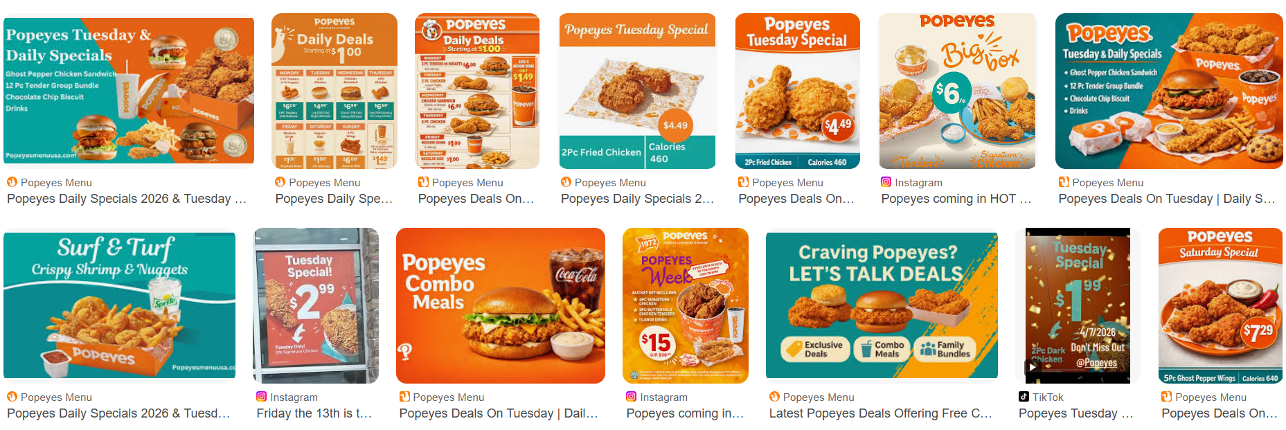 Tuesday Specials at Popeyes (2026) - Best Deals & Discounts