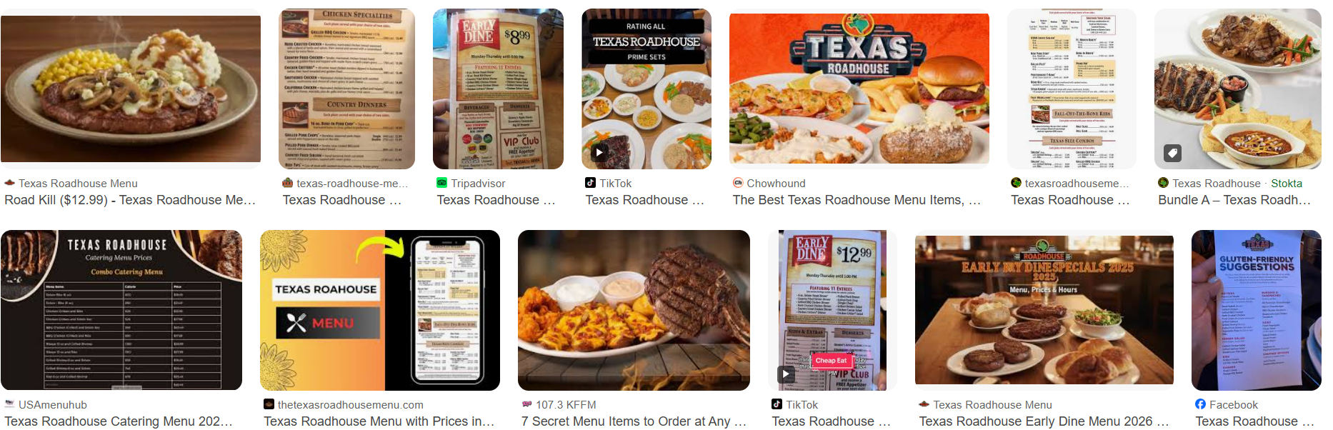 Texas Roadhouse Menu (2026) - Menu With Prices, Early Dine & Lunch Deals